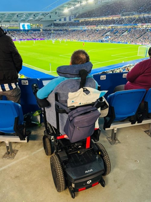 Accessible seating area at Brighton & Hove Albion FC