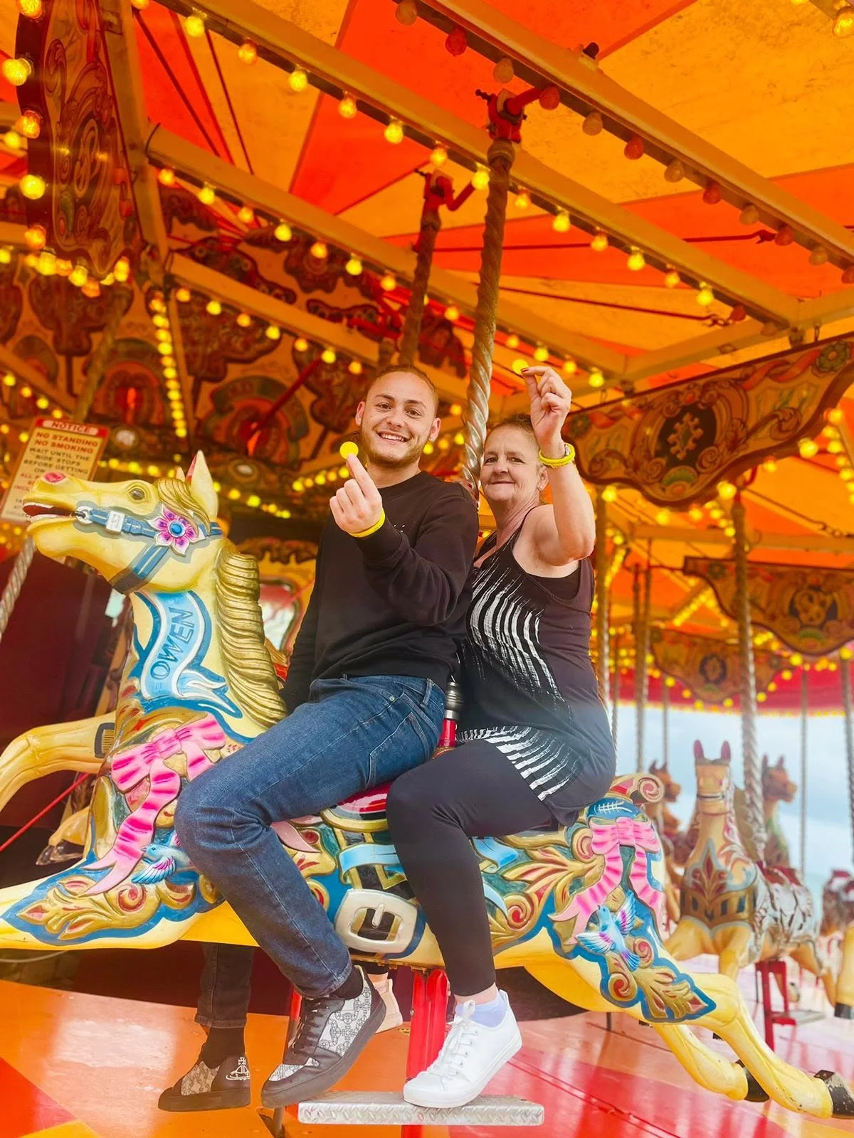 Lisa and Arthur winning the Brighton Treasure Hunt